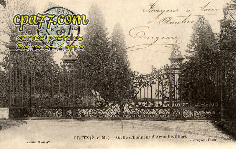 Gretz Armainvilliers (Seine-et-Marne) - Grille d&rsquo;honneur d&rsquo;Armainvilliers