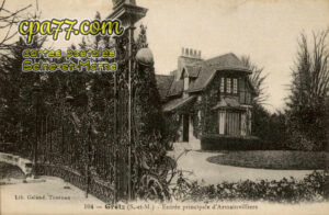 Gretz Armainvilliers (Seine-et-Marne) - Entrée principale d&rsquo;Armainvilliers