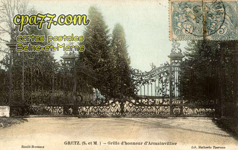 Gretz Armainvilliers (Seine-et-Marne) - Grille d&rsquo;honneur d&rsquo;Armainvilliers