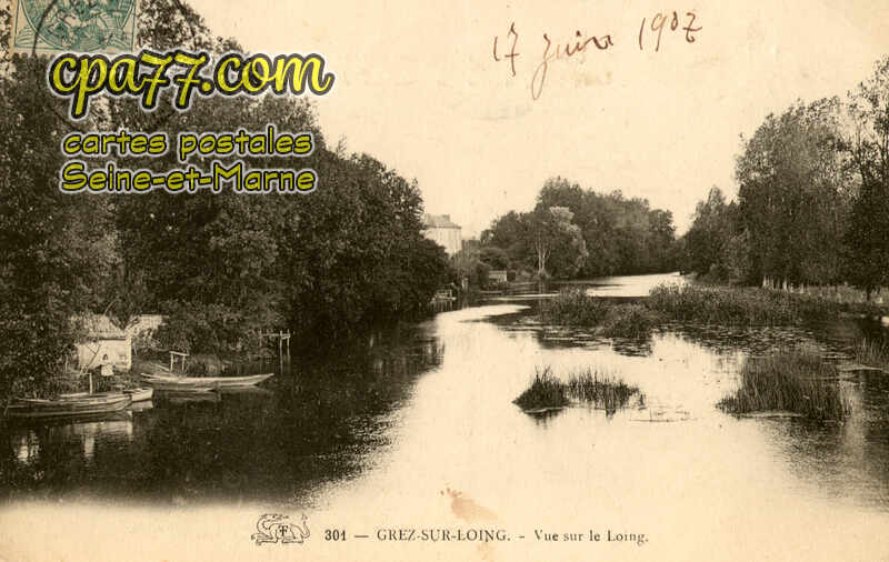 Grez Sur Loing (Seine-et-Marne) - Vue sur le Loing