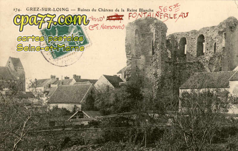 Grez Sur Loing (Seine-et-Marne) - Ruine du Château de la Reine Blanche