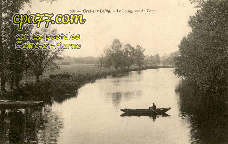 Grez Sur Loing (Seine-et-Marne) - Le Loing, vue du Pont