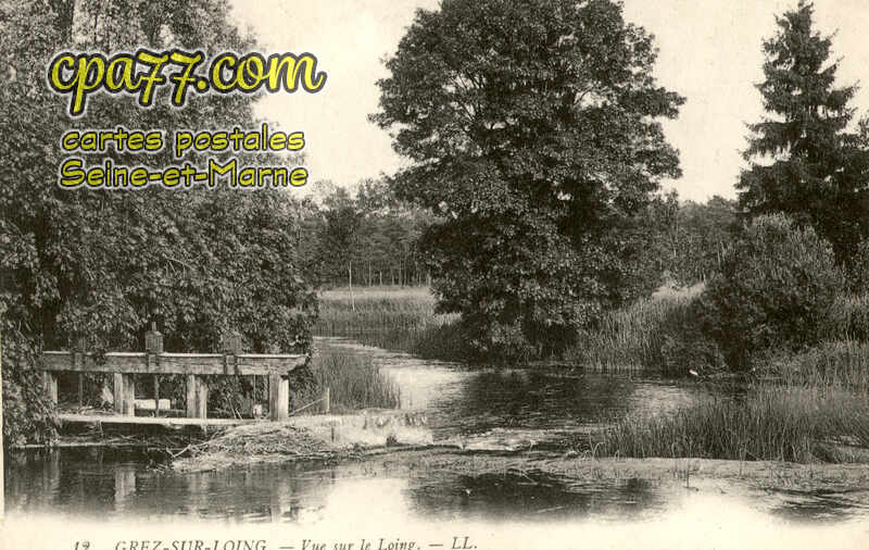 Grez Sur Loing (Seine-et-Marne) - Vue sur le Loing