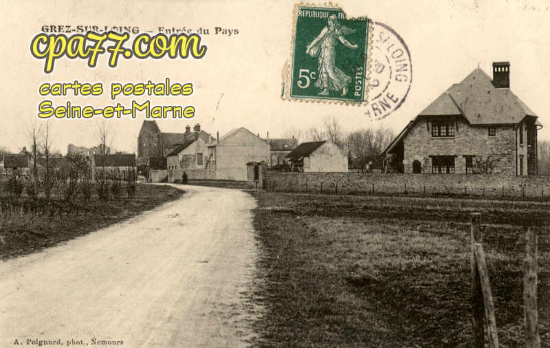 Grez Sur Loing (Seine-et-Marne) - Entrée du Pays