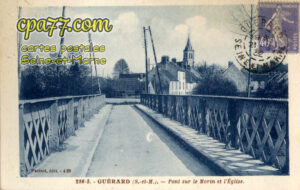 Guérard (Seine-et-Marne) - Pont sur le Morin et l&rsquo;Eglise