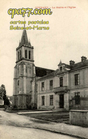 Guérard (Seine-et-Marne) - La Mairie et l&rsquo;Eglise