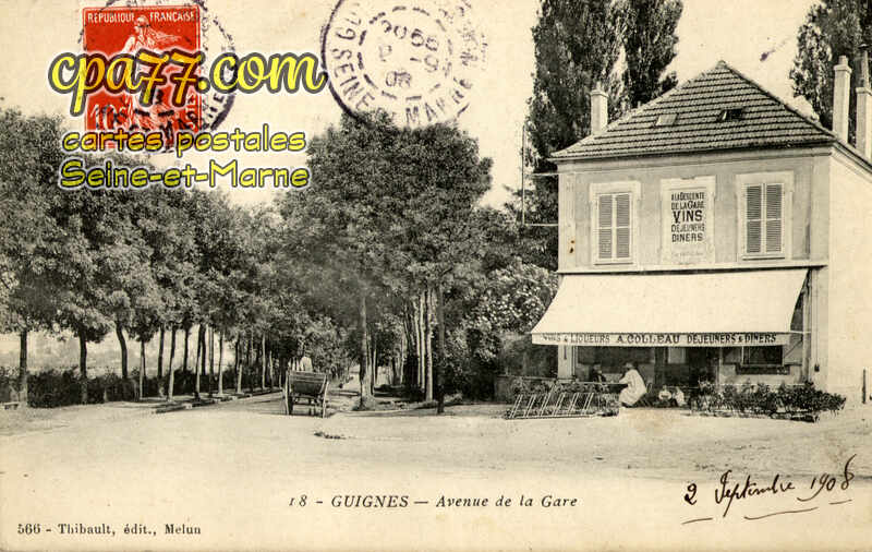 Guignes Rabutin (Seine-et-Marne) - Avenue de la Gare