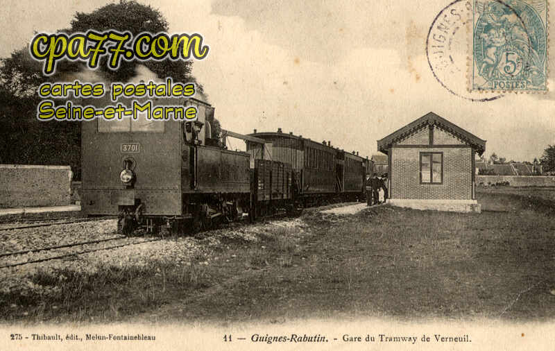 Guignes Rabutin (Seine-et-Marne) - Gare du Tramway de Verneuil