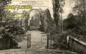 Gurcy Le Châtel (Seine-et-Marne) - Restes des Ruines de l&rsquo;ancienne Eglise du Château