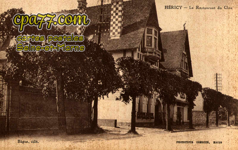Héricy (Seine-et-Marne) - Le Restaurant du Clou