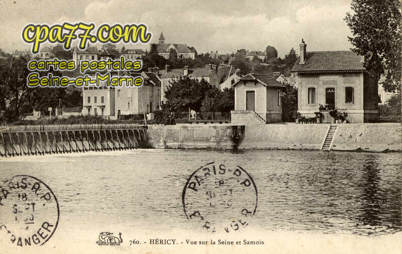 Héricy (Seine-et-Marne) - Vue sur la Seine et Samois