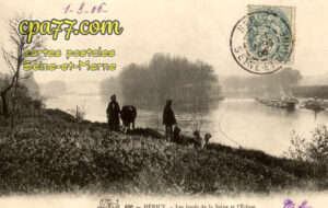 Héricy (Seine-et-Marne) - Les Bords de la Seine et l&rsquo;Ecluse