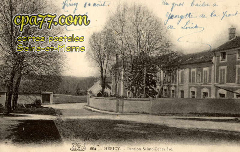 Héricy (Seine-et-Marne) - Pension Sainte-Geneviève