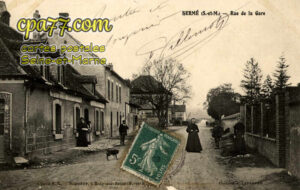 Hermé (Seine-et-Marne) - Rue de la Gare