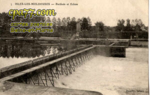 Isles Lès Meldeuses (Seine-et-Marne) - Perthuis et écluse