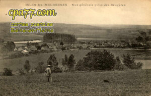 Isles Lès Meldeuses (Seine-et-Marne) - Vue générale prise des Bruyères