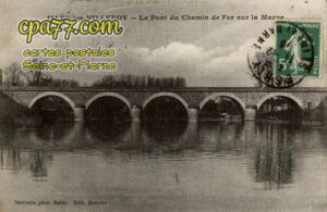 Isles Lès Villenoy (Seine-et-Marne) - Le Pont du Chemin de Fer sur la Marne