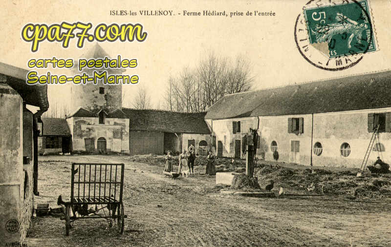 Isles Lès Villenoy (Seine-et-Marne) - Ferme Hédiard, prise de l&rsquo;entrée