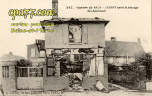 Iverny (Seine-et-Marne) - Guerre de 1914 – Après le passage des allemands