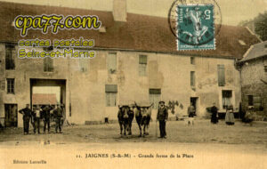 Jaignes (Seine-et-Marne) - Grande ferme de la Place