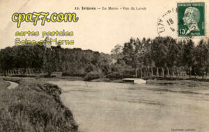 Jaignes (Seine-et-Marne) - La Marne – Vue du Lavoir