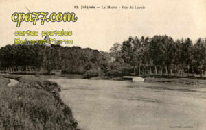 Jaignes (Seine-et-Marne) - La Marne – Vue du Lavoir