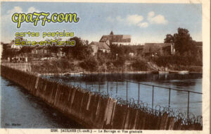 Jaulnes (Seine-et-Marne) - Le Barrage et vue générale