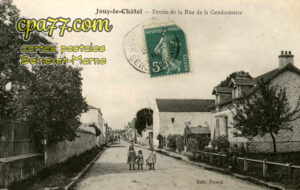 Jouy Le Châtel (Seine-et-Marne) - Entrée de la Rue de la Gendarmerie