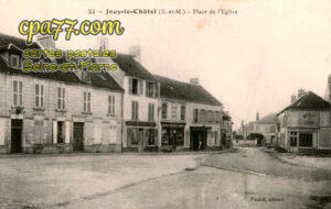 Jouy Le Châtel (Seine-et-Marne) - Place de l&rsquo;Eglise
