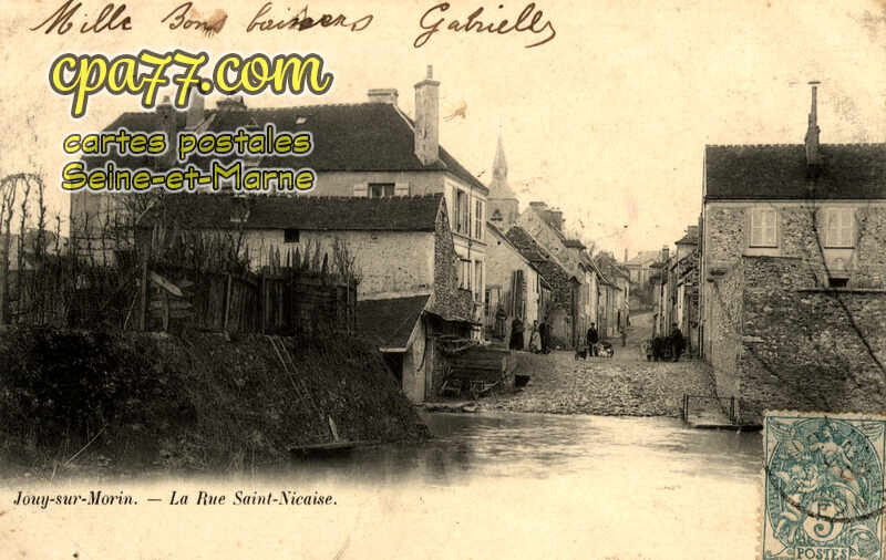 Jouy Sur Morin (Seine-et-Marne) - La Rue Saint-Nicaise