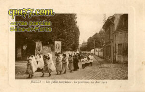 Juilly (Seine-et-Marne) - Un Jubilé Sacerdotale – La procession, 29 Août 1912