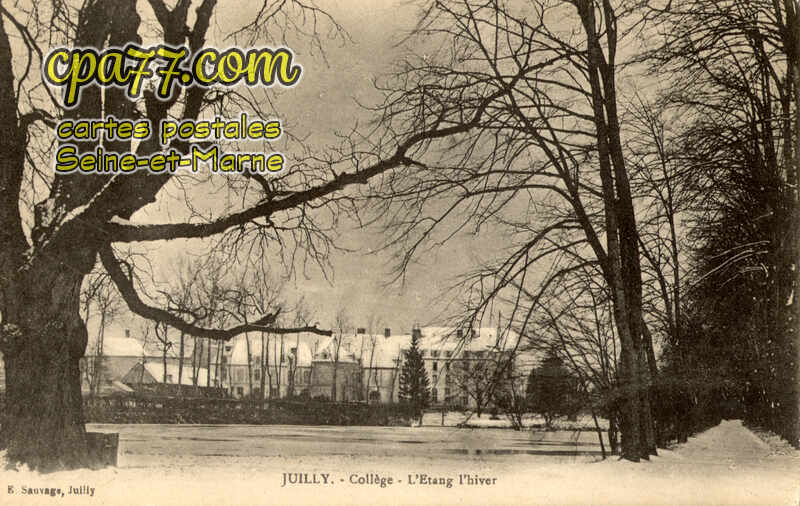 Juilly (Seine-et-Marne) - Collège – L&rsquo;Etang l&rsquo;hiver