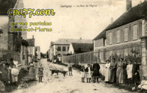 Jutigny (Seine-et-Marne) - La Rue de l&rsquo;Eglise