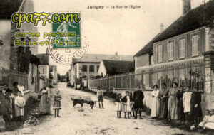 Jutigny (Seine-et-Marne) - La Rue de l&rsquo;Eglise