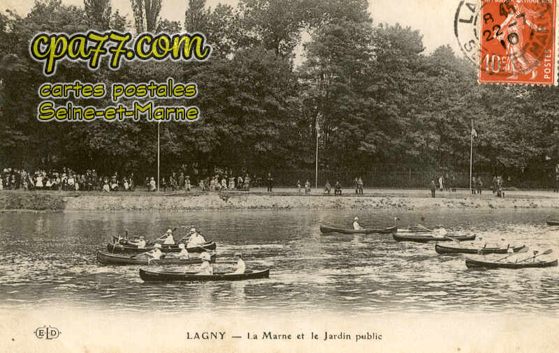 Lagny Sur Marne (Seine-et-Marne) - La Marne et le Jardin public