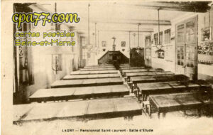 Lagny Sur Marne (Seine-et-Marne) - Pensionnat Saint-Laurent – Salle d&rsquo;étude