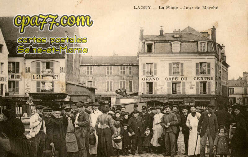 Lagny Sur Marne (Seine-et-Marne) - La Place – Jour de Marché