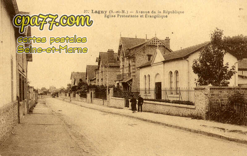 Lagny Sur Marne (Seine-et-Marne) - Avenue de la République – Eglise Protestante et Evangélique
