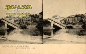 Lagny Sur Marne (Seine-et-Marne) - Guerre de 1914 – Le Pont, après sa destruction