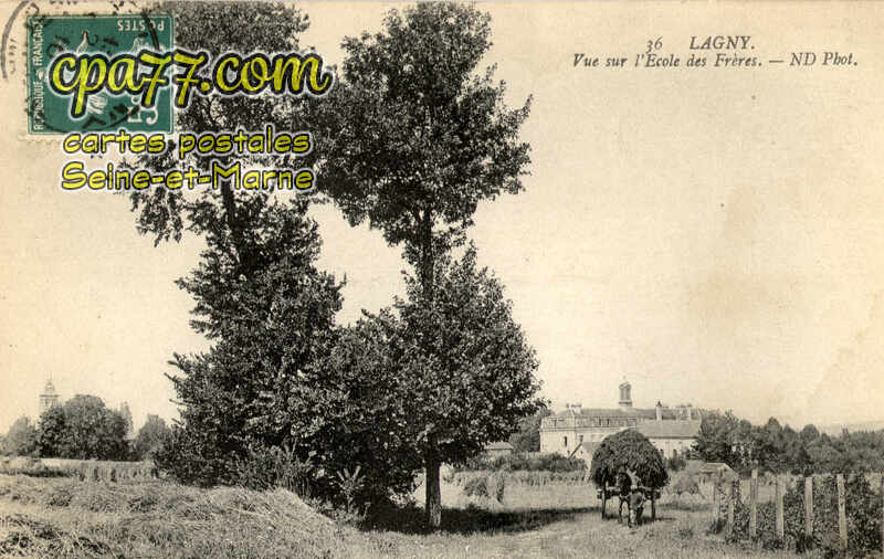 Lagny Sur Marne (Seine-et-Marne) - Vue sur l&rsquo;Ecole des Frères