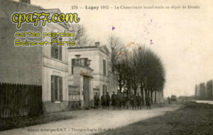 Lagny Sur Marne (Seine-et-Marne) - La Chamoiserie transformée en dépôt de blessés