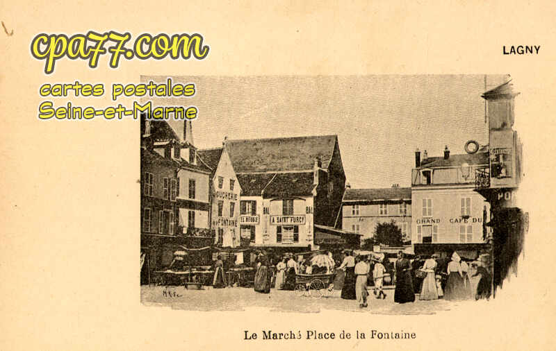 Lagny Sur Marne (Seine-et-Marne) - Le Marché Place de la Fontaine