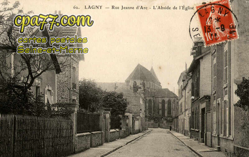 Lagny Sur Marne (Seine-et-Marne) - Rue Jeanne-d&rsquo;Arc – L&rsquo;Abside de l&rsquo;Eglise