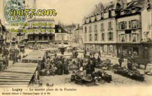 Lagny Sur Marne (Seine-et-Marne) - Le Marché place de la Fontaine