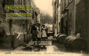 Lagny Sur Marne (Seine-et-Marne) - Inondation du 26 Janvier 1910 – Rue des Vieux Moulins