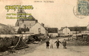 Lechelle (Seine-et-Marne) - Rue de l&rsquo;Eglise