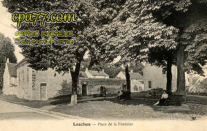 Lesches (Seine-et-Marne) - Place de la Fontaine