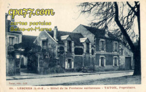 Lesches (Seine-et-Marne) - Hôtel de la Fontaine sulfureuse – Taton, Propriétaire