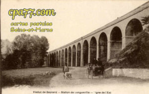 Longueville (Seine-et-Marne) - Viaduc de Besnard – Station de Longueville – Ligne de l&rsquo;Est