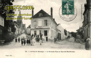 Lorrez Le Bocage Préaux (Seine-et-Marne) - La Grande-Rue et Rue de Montereau